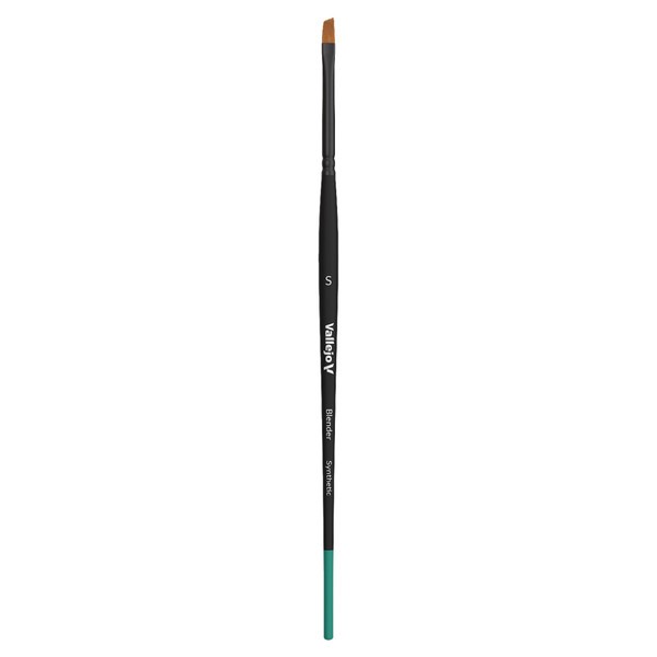 VJPB05001 Vallejo Blender Brush: Flat Angled Synthetic Small