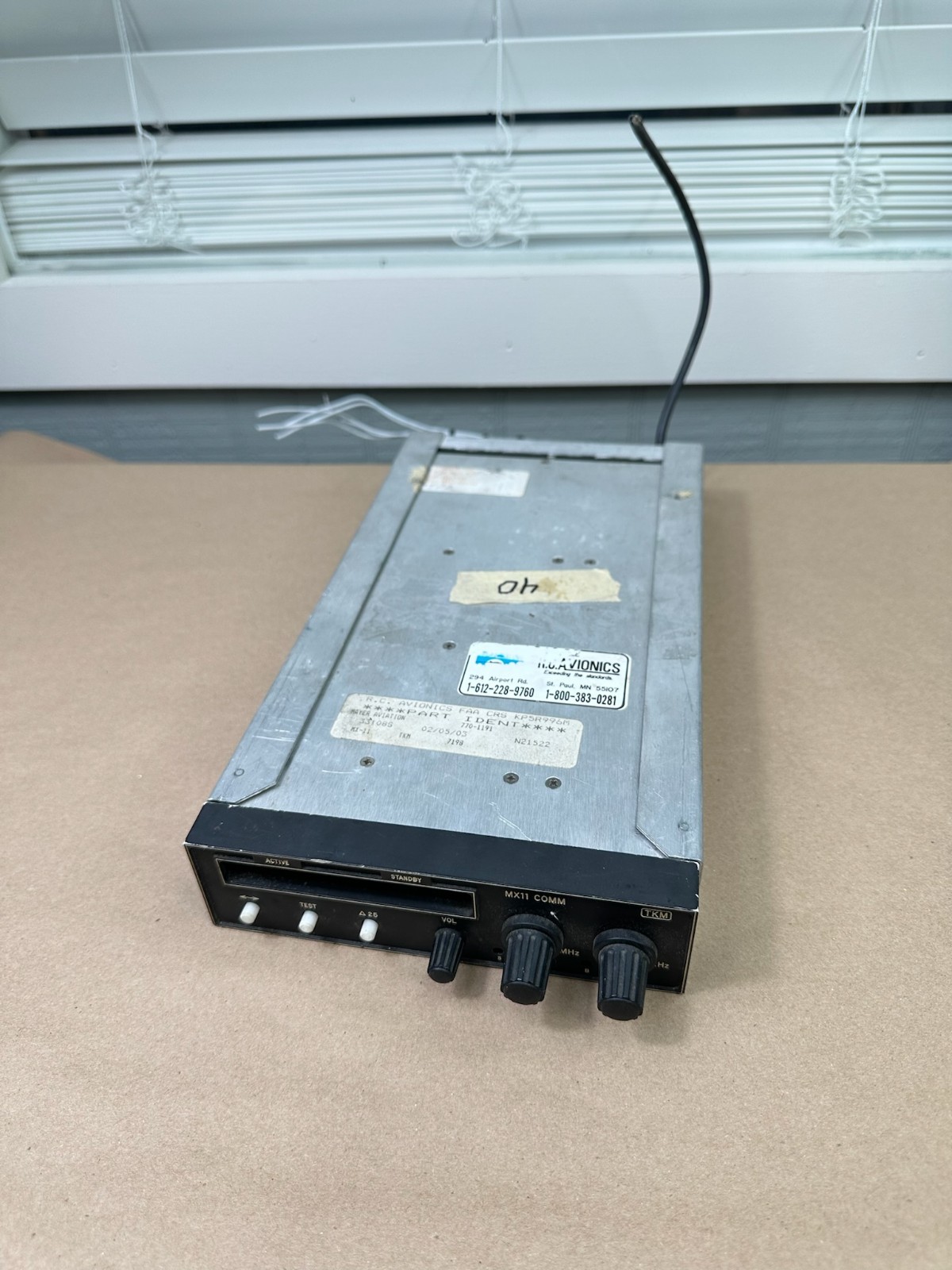 TKM MX11 Comm Radio 12V + Tray (D2774)