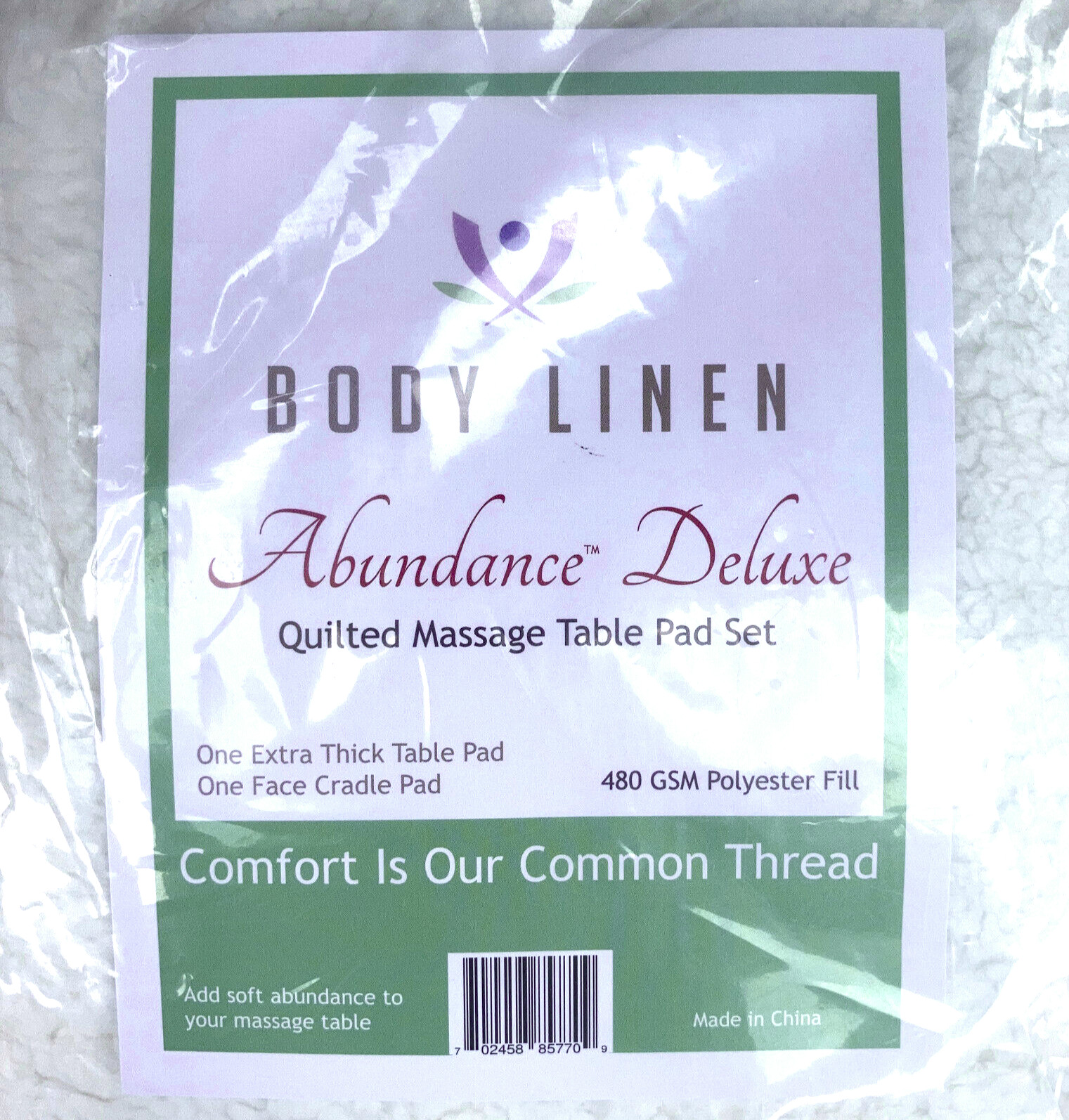 NEW Body Linen Abundance Deluxe Quilted Fleece Massage Table Face Cradle Pads
