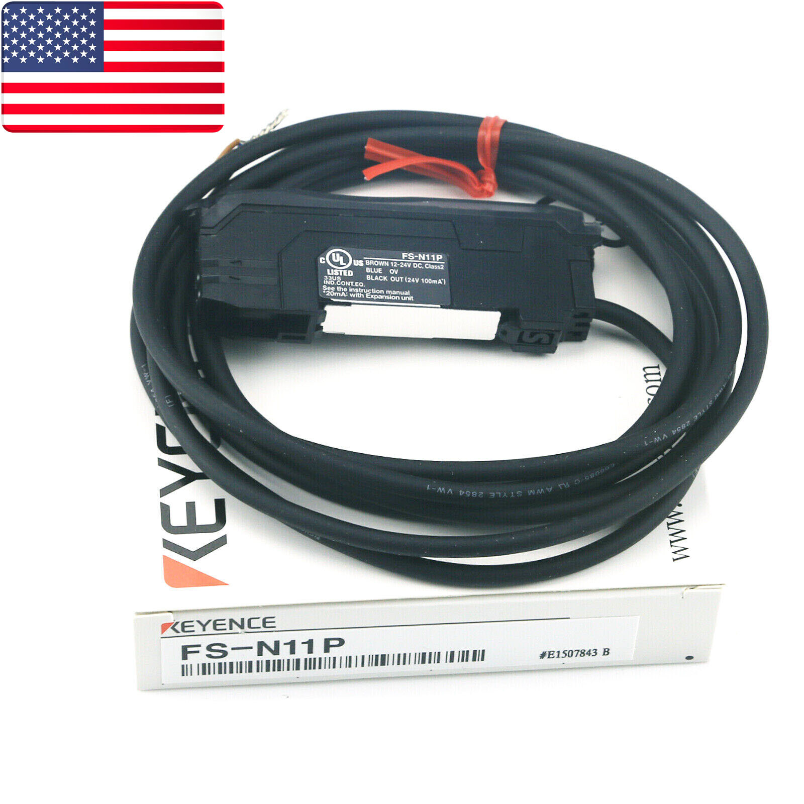 ONE NEW  KEYENCE FS-N11P FS-N11P Digital Fiber Optic Sensor Amplifier - US Stock