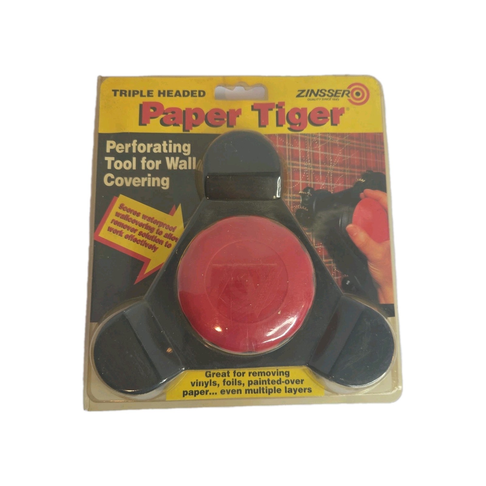 Zinsser 2976 Wallpaper Removal Scoring Tool 4 In L Paper Tiger
