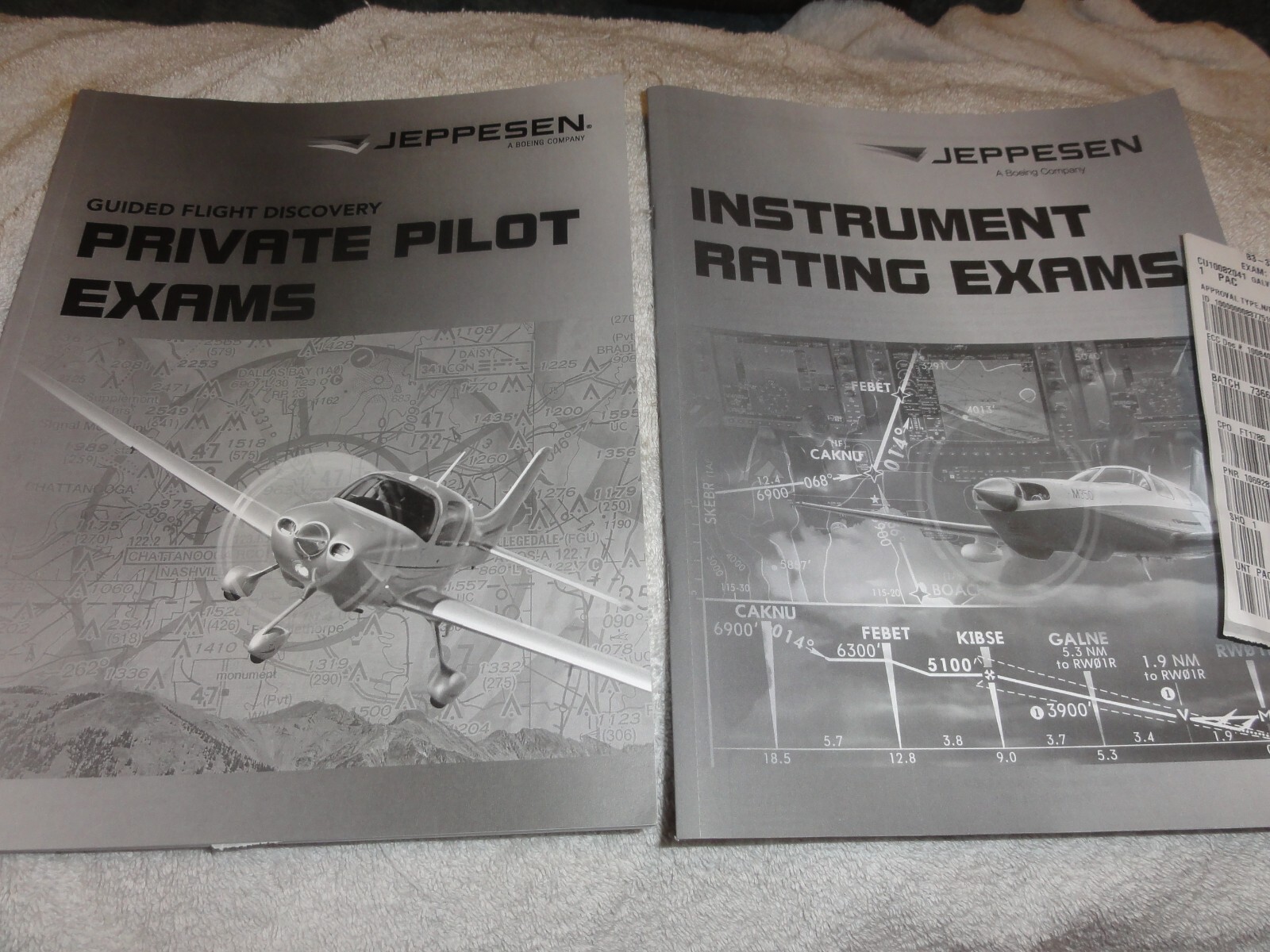 Jeppesen Private Pilot & Instrument Rating Exam Booklets PB 2018 2021 Books