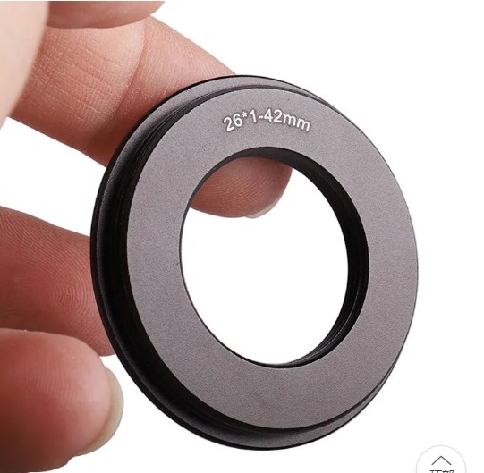 M26 26x1mm Female to M42 42x1mm Male M26-M42 Thread Mount Adapter Ring