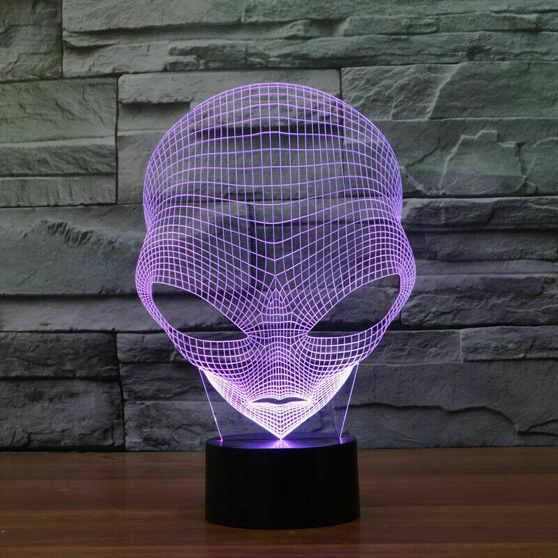 UFO Martian Alien 7 Color Changing LED Night Light Touch Switch Remote Control