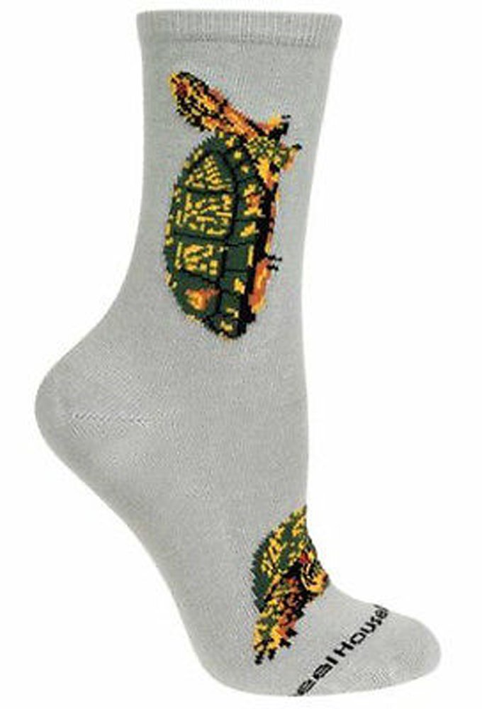 Wheel House Designs Novelty Socks (Adult Socks 9-11) Box Turtle Brand New