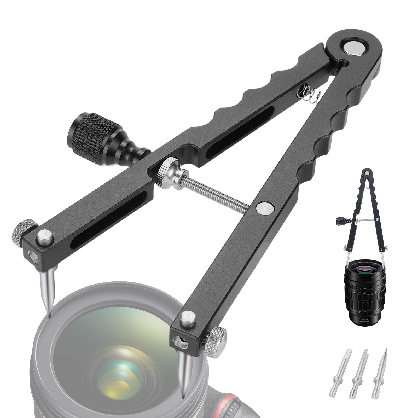 V Shaped Lens  Firm Locking Lens Opener Tool Kit Camera Set Opener Tools DSLR