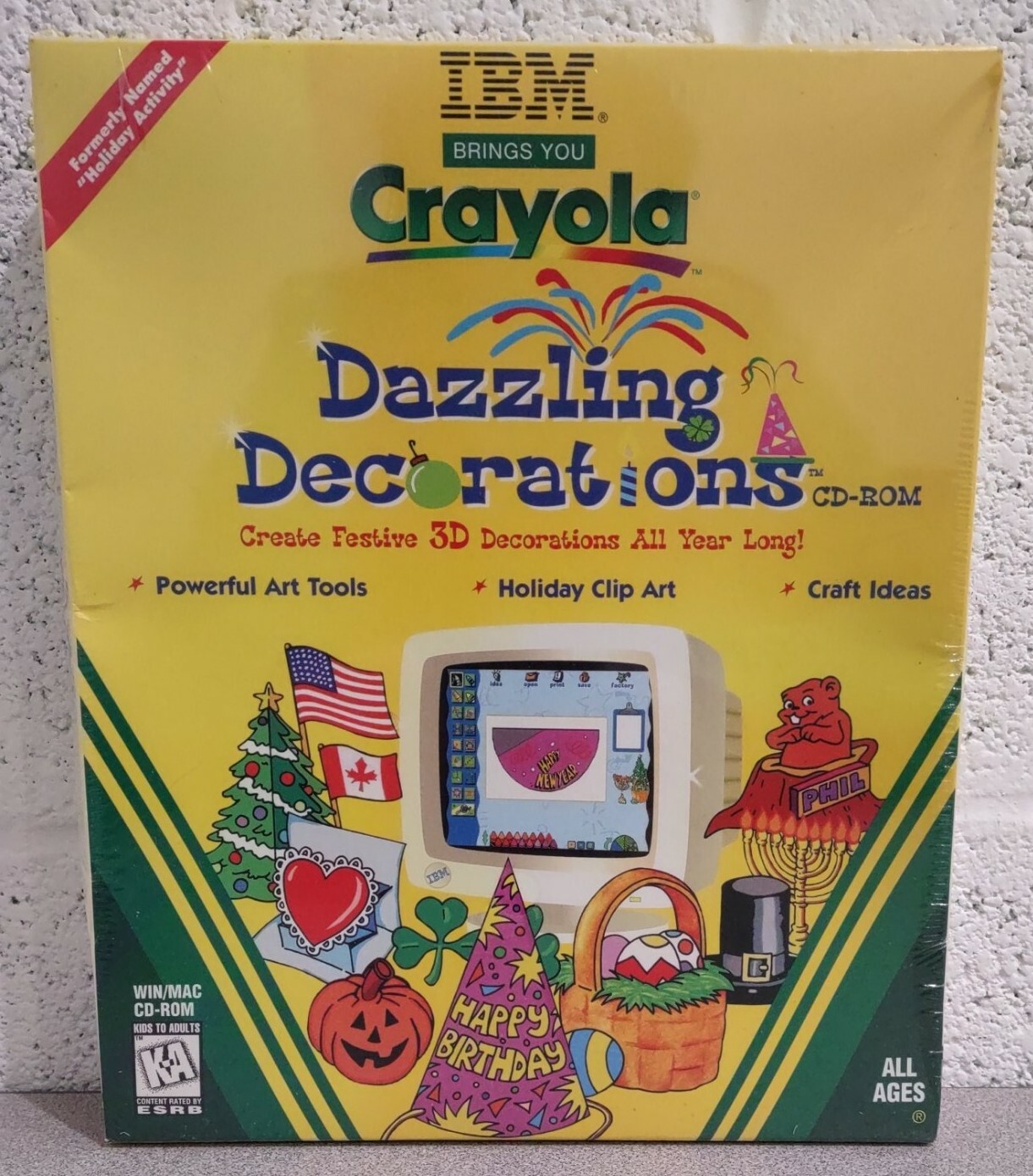 Crayola: Dazzling Creations IBM/Windows or Mac CD-ROM New/Sealed