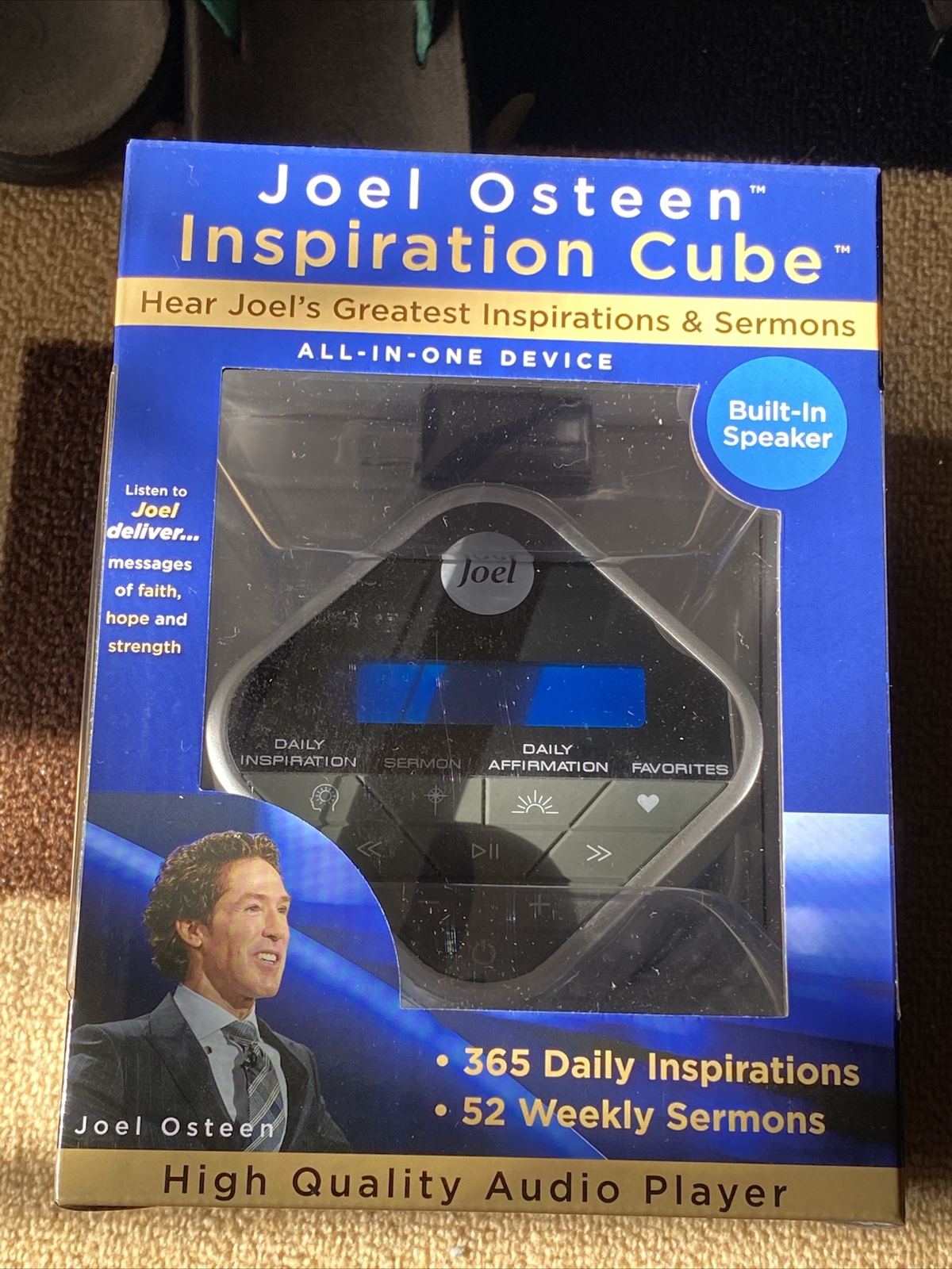 New Joel Osteen Inspiration Cube 365 Inspirations 52 Weekly Sermons Faith Hope