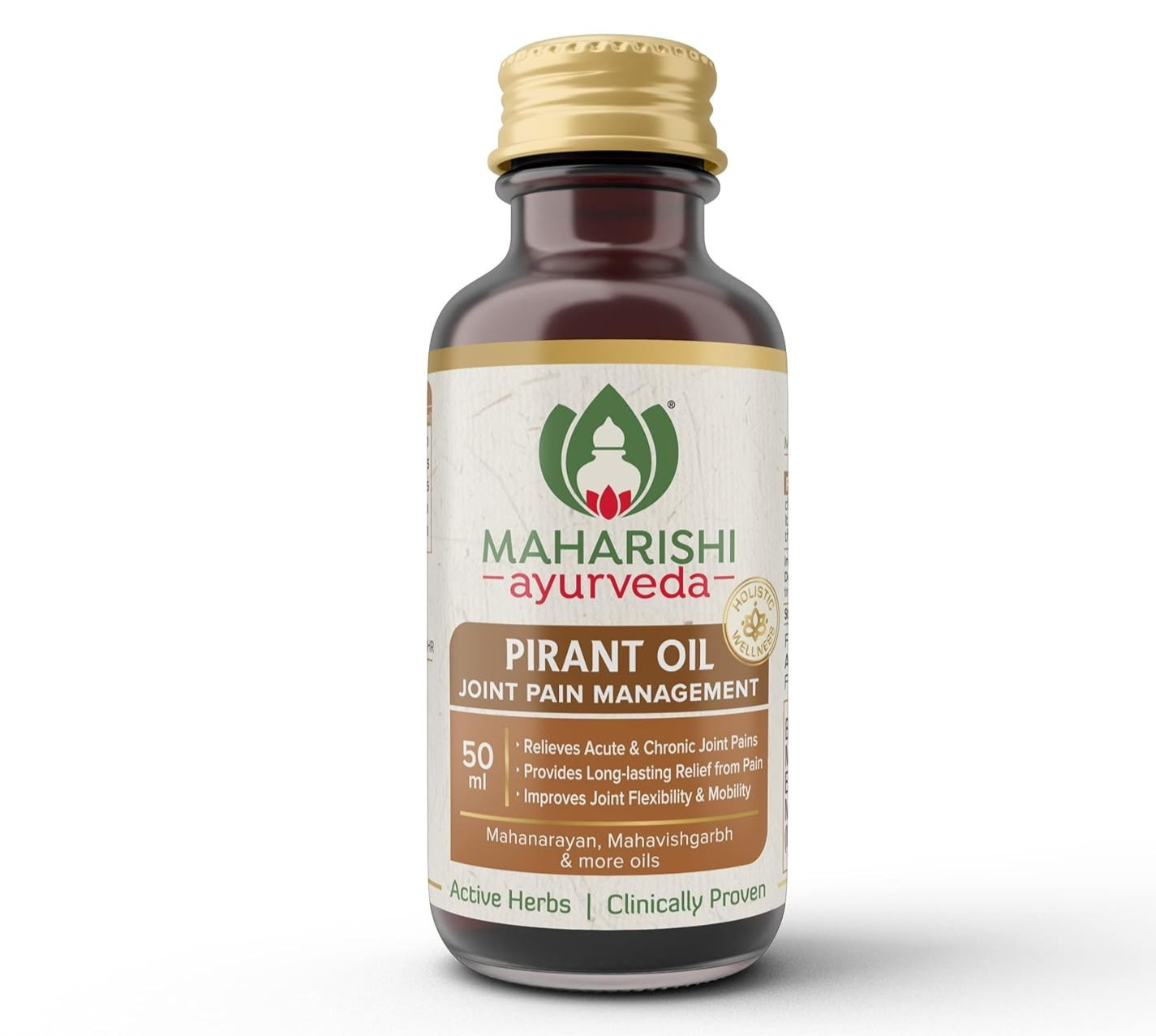 Maharishi Ayurveda Pirant Oil for Joint and Muscle Pain Relief 50 ml