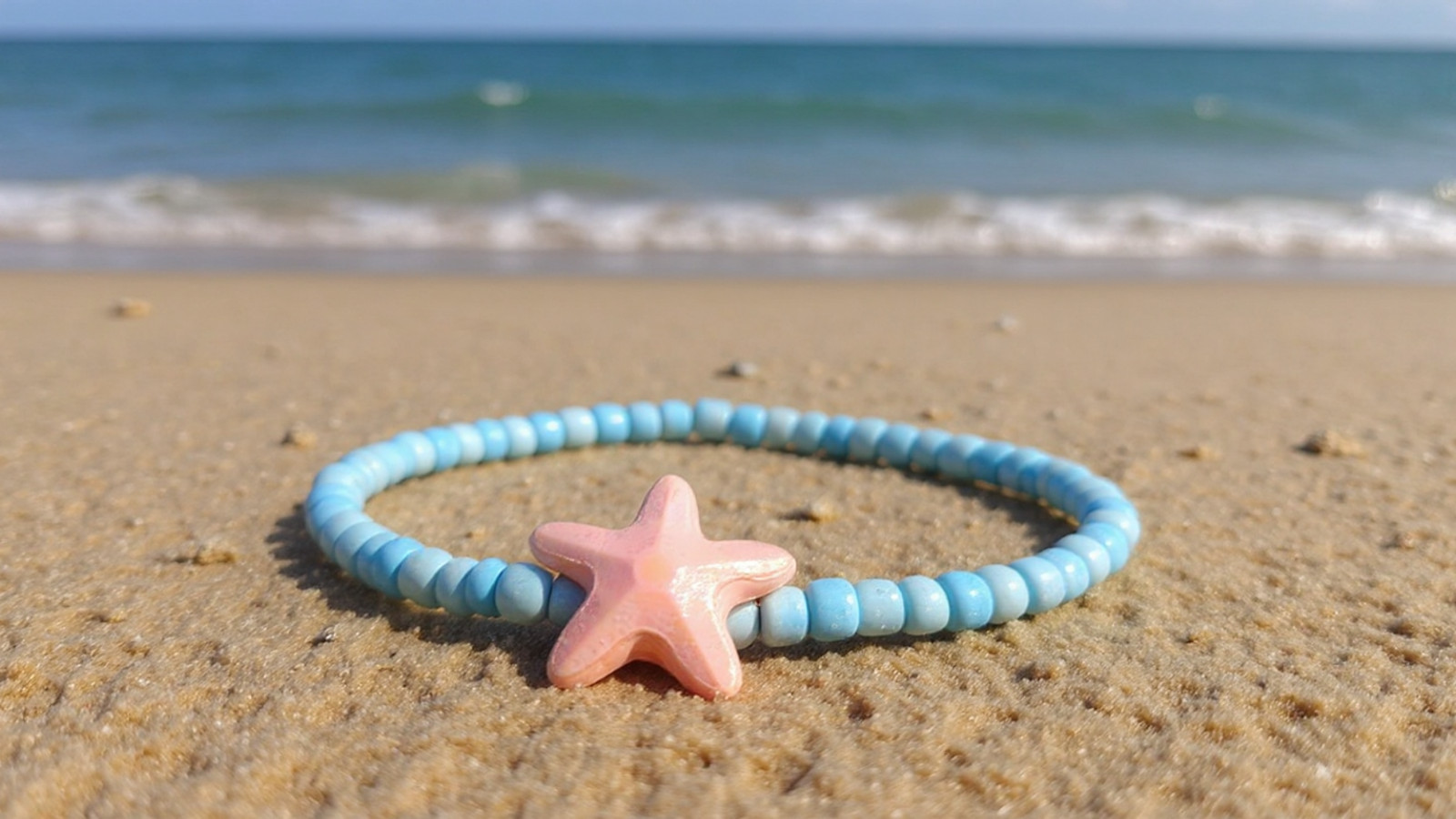 Powder Blue Starfish (Random 3) Bracelet