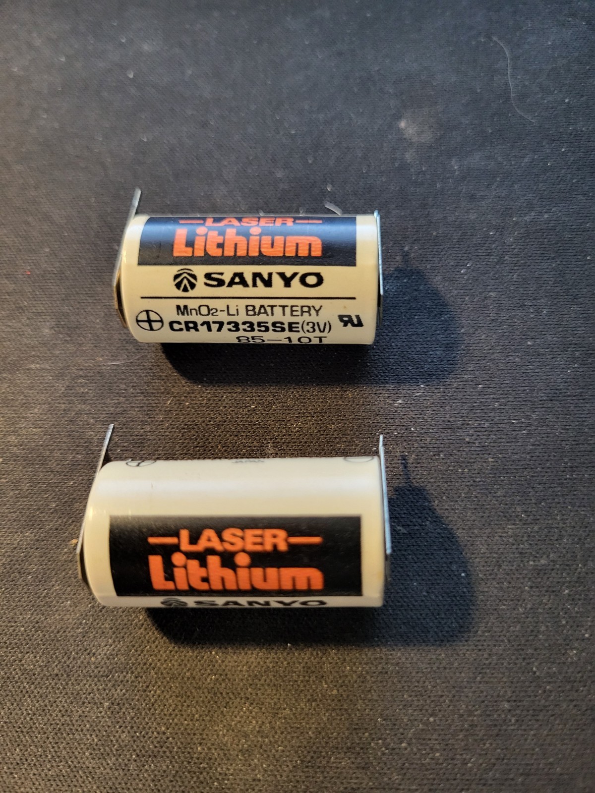 2 Pieces, Brand New Sanyo CR17335SE-R 3 Volt Lithium Battery