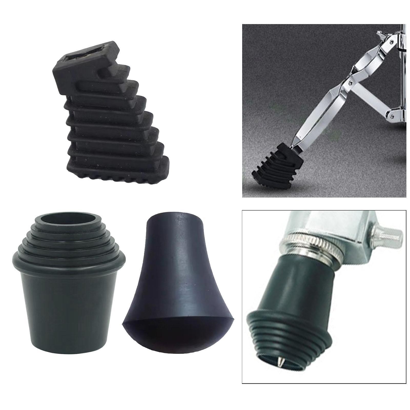 3Pcs Portable Drum Feet Hardware Drum Leg Protectors for Cymbal Bracket Musical