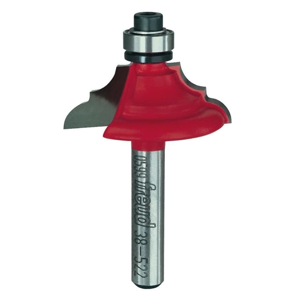 Freud 38-522 1-1/4" Classical Bold Cove & Bead Bit 1/4" Shank Router Bit