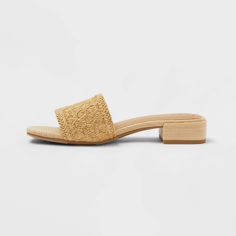 Women’s Grace Sandals with Memory Foam Insole - A New Day Natural
