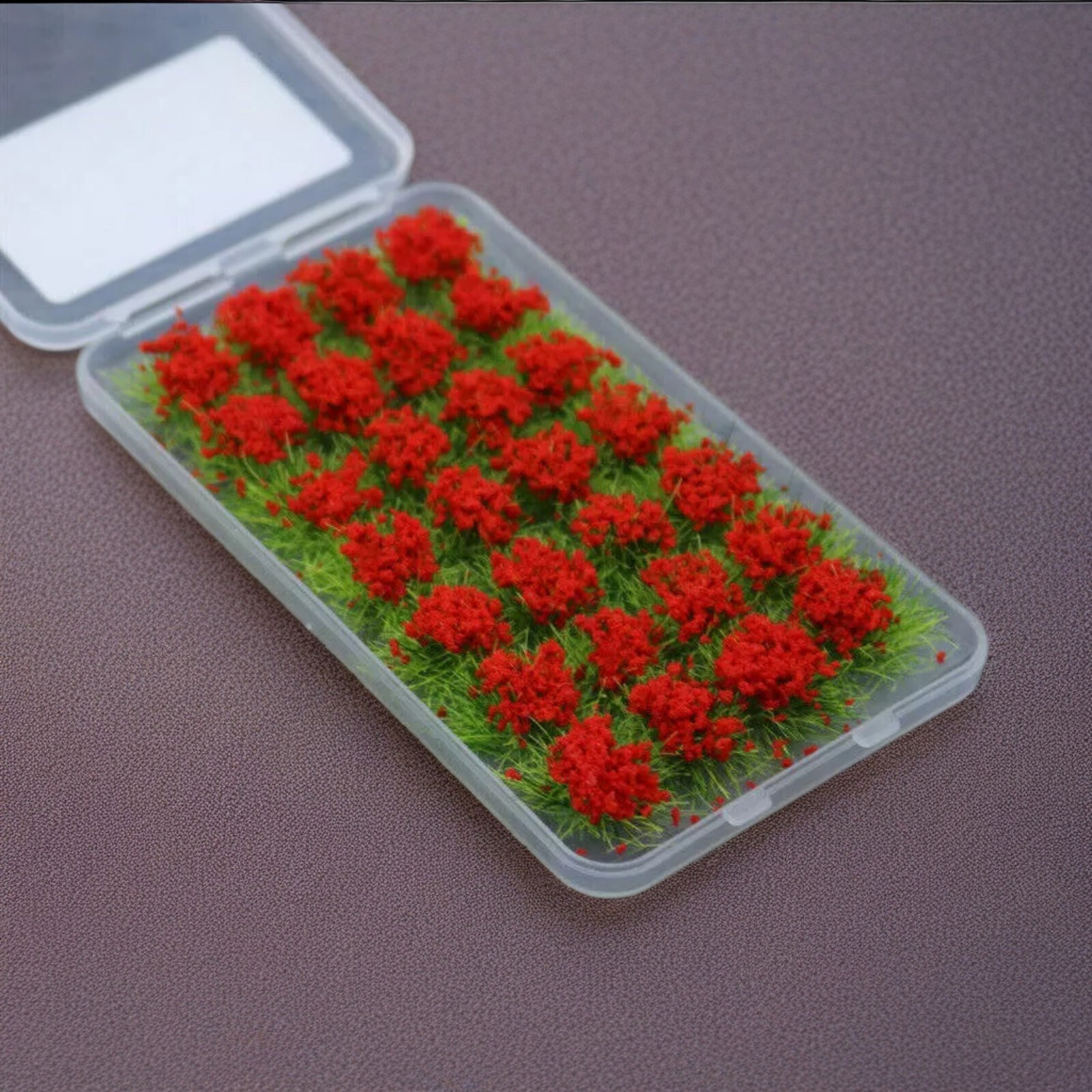 HO/O Scale 1:87 Miniature Flowers 28 Tufts Bushes Garden Plants Railway Sceneruy
