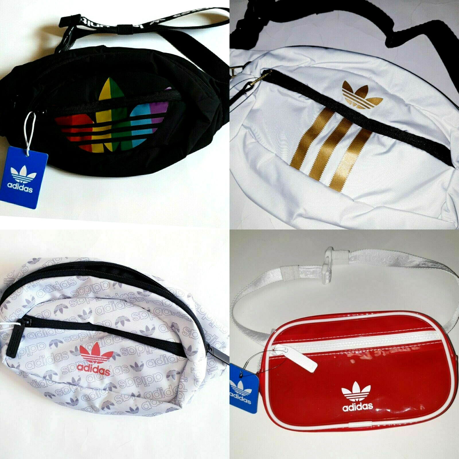 Adidas Originals Fanny Pack Waist Crossbody Bag Black Blue Pink White Green