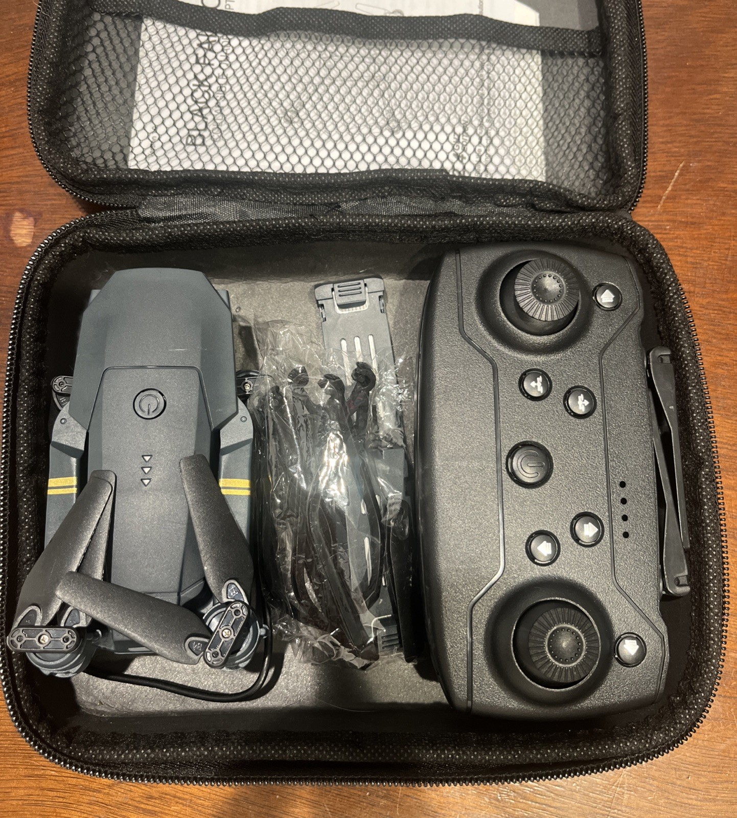 Black Falcon Drone Collapsible Quadrocopter W Case 2.4 GHz and 4k HD Camera