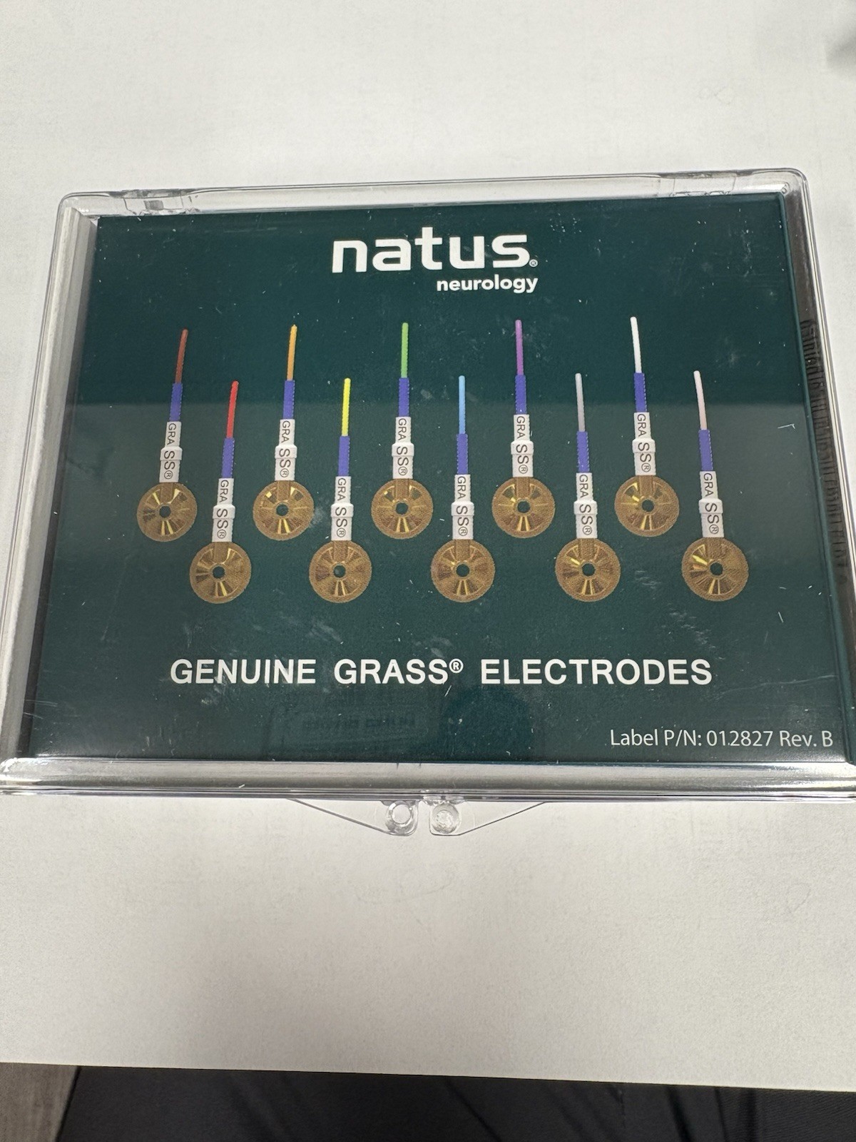 Natus Neurology Genuine Grass Gold Cup 60 In.  Reusable Electrodes. New In Box