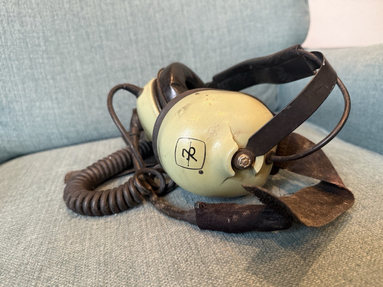 DAVID CLARK MODEL H6240-07 Aviation Pilot Head Headset Tested Read
