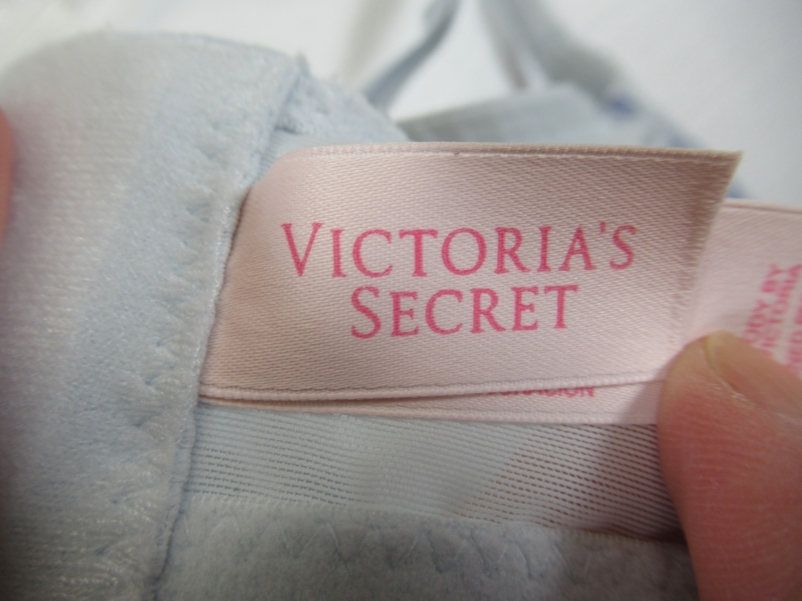 Body by Victoria's Secret Lined Perfect Coverage Bra 40DDD Blue Flower Lace UW