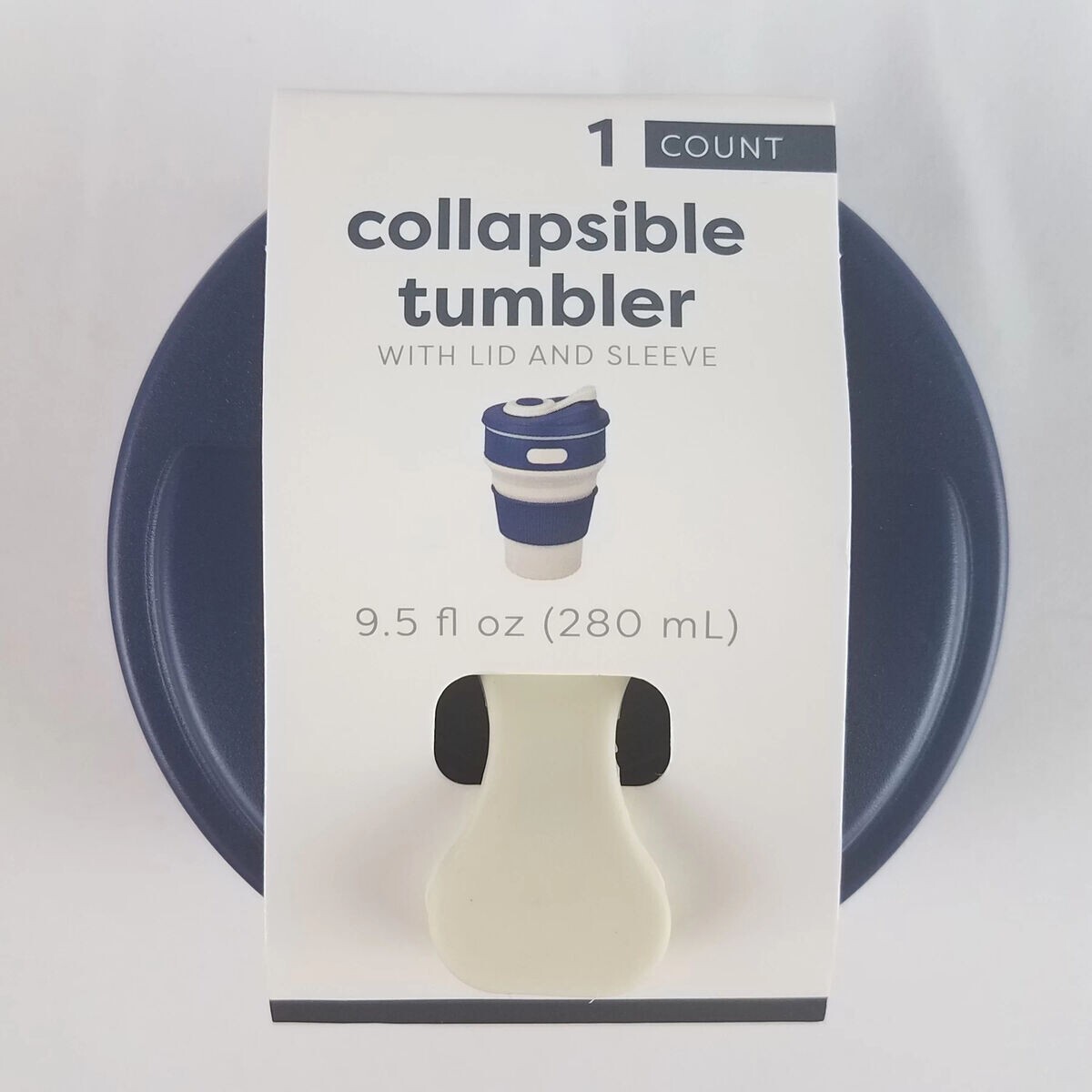 Collapsible Tumbler 9.5oz Target Bullseye Playground BLUE NEW
