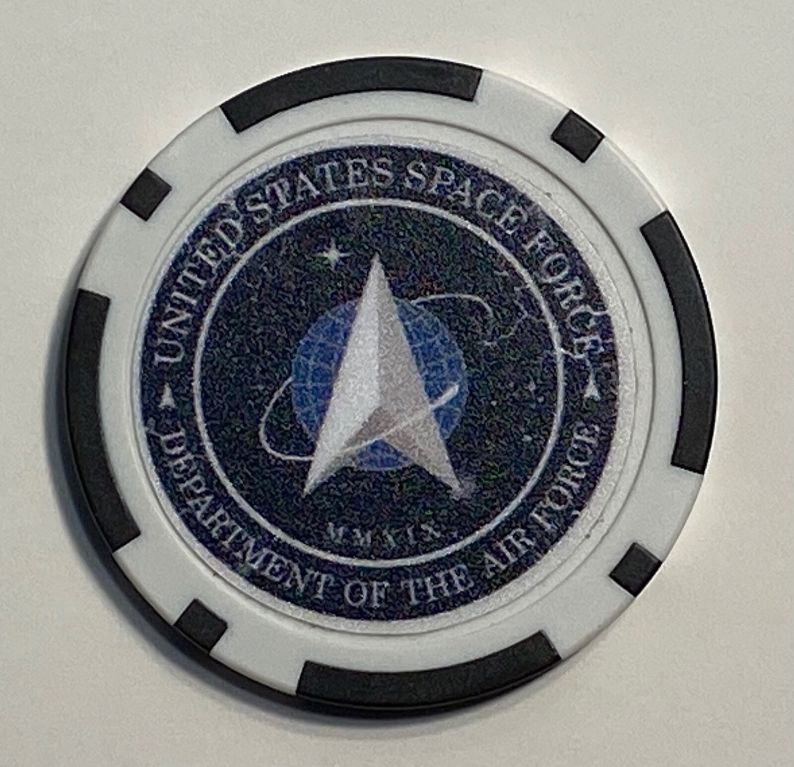 USA Space Force - Magnetic Clay Poker Chip - Golf Ball Marker