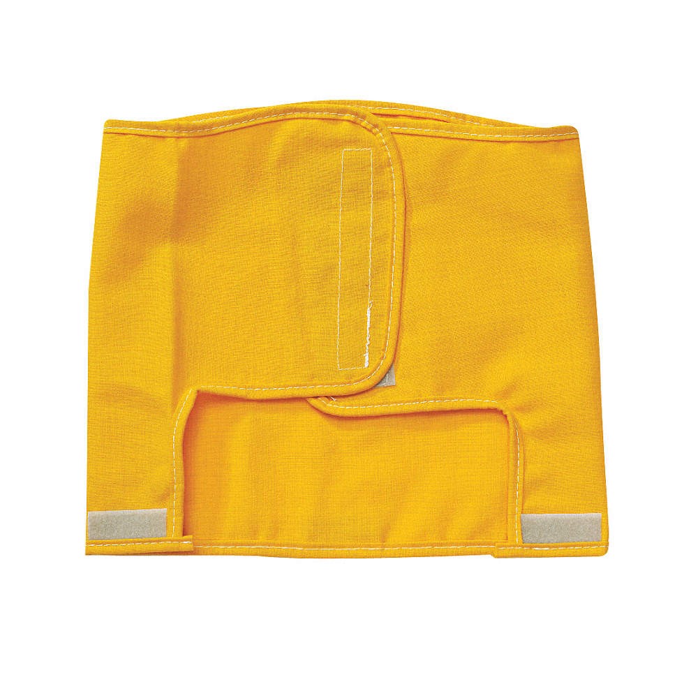 BULLARD R222 Fire Helmet Shroud,Univ,12 In L,Ylw,HRC1 8CCW4