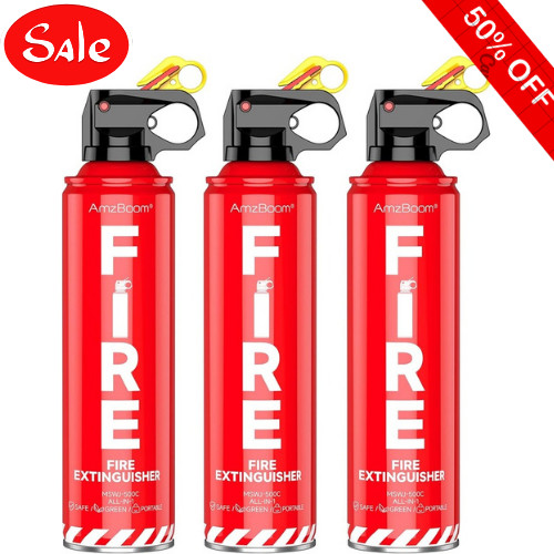 1 PACK Portable Fire Extinguisher Spray 4 in-1 With Bracket