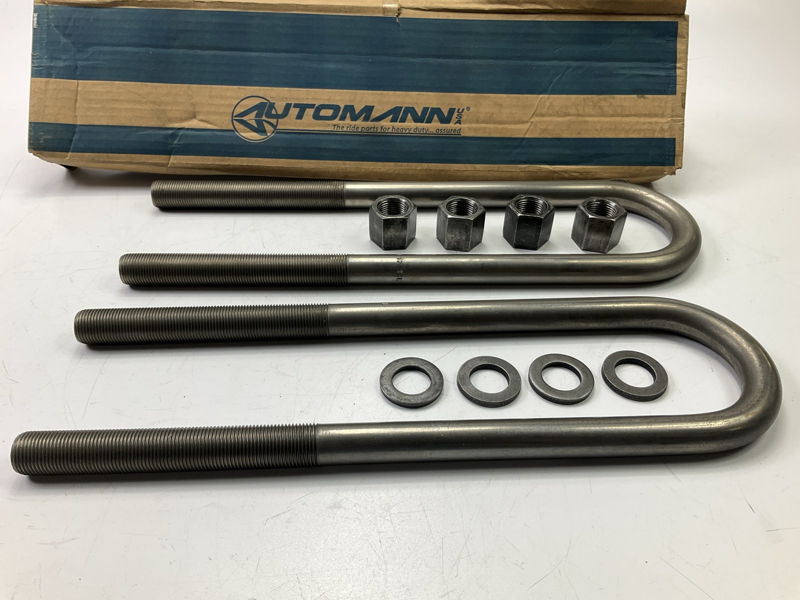 Automann AUBK8161-154 U-Bolt Kit, Round, 7/8" X 3" X 15-1/2"
