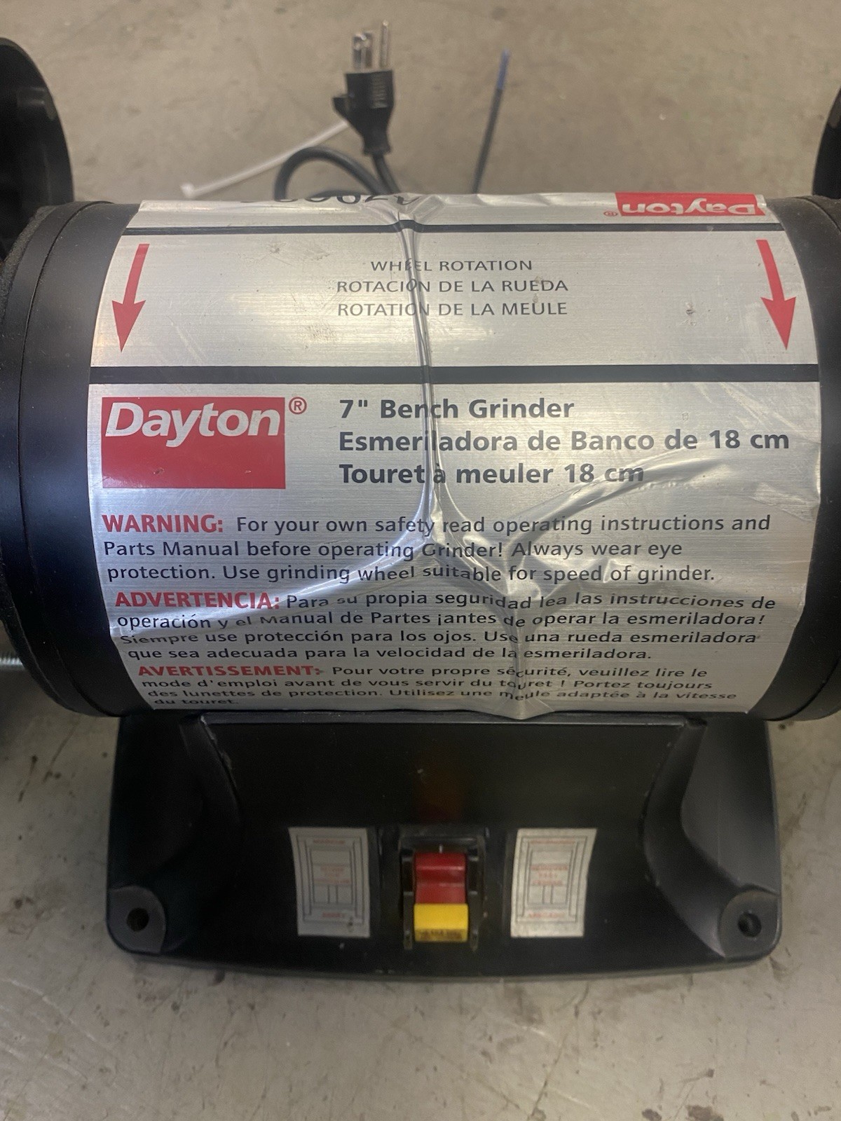Dayton 7 Bench Grinder 1/2