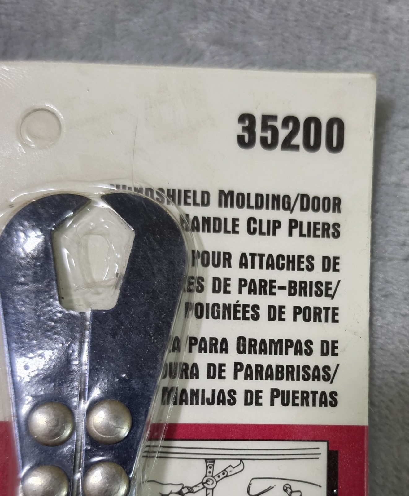 Lisle Windshield Molding/Door Handle Clip Pliers 35200