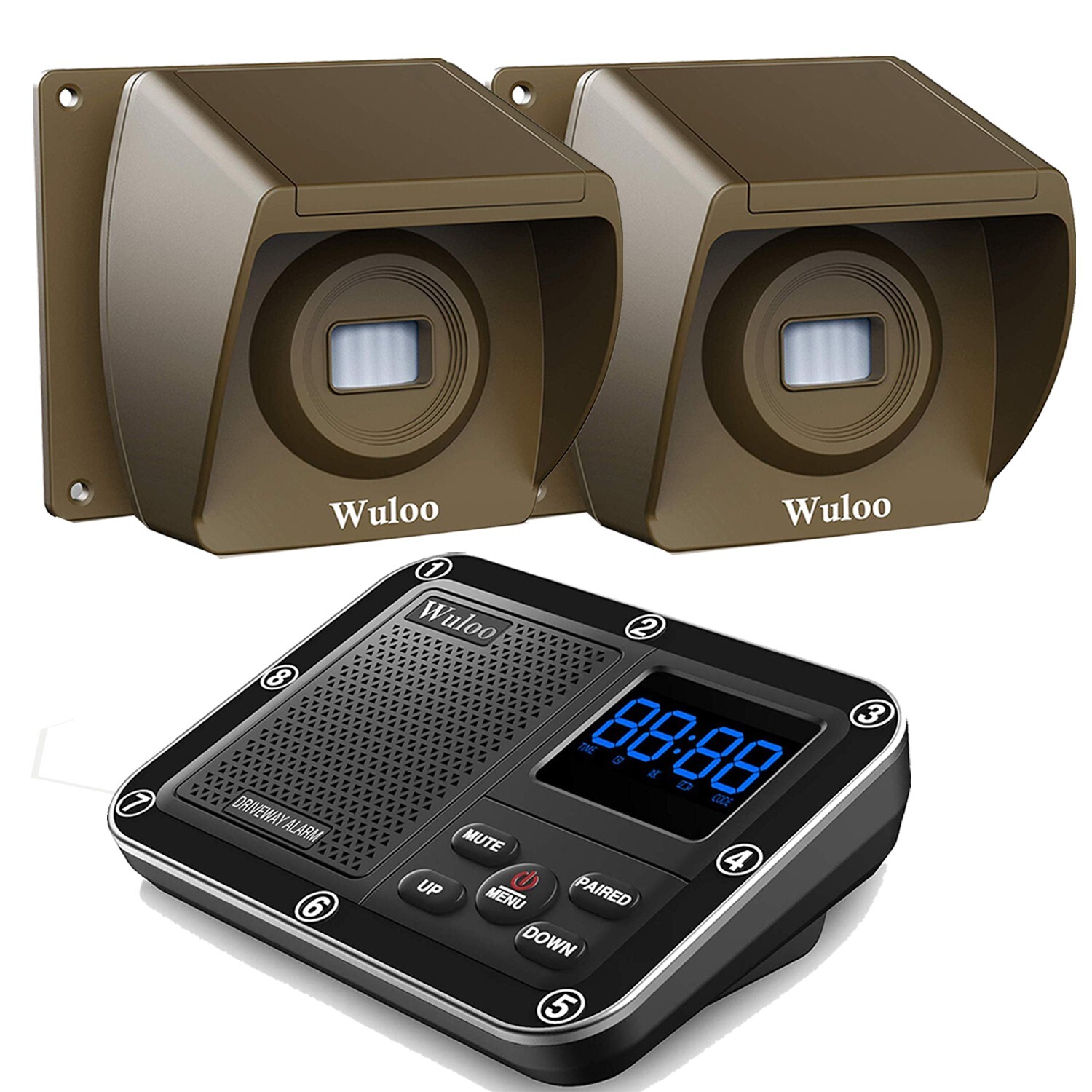 Battey Powered 1800Feet Driveway Alarm Wireless Long Range Outdoor Motion Sensor