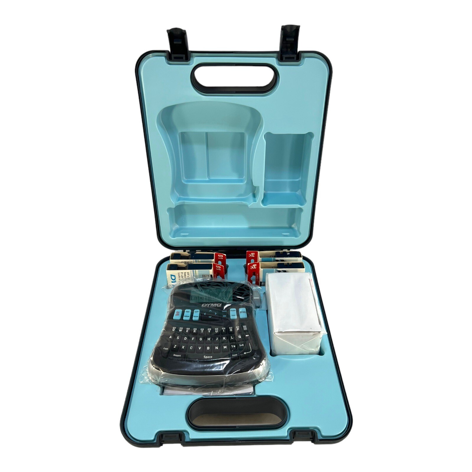 DYMO Label Maker Label Manager 210D Printer Case Bundle