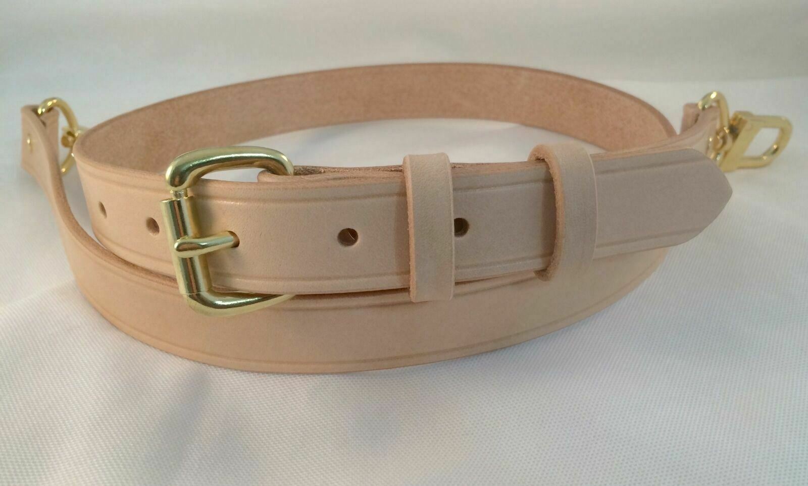 5/8" High Quality Vachetta Leather Replacement Strap fits Louis Vuitton Monogram
