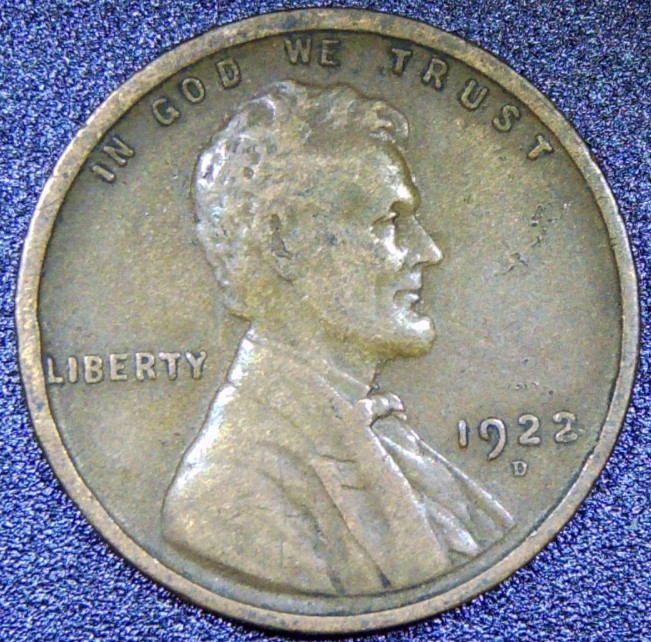 1922 D Lincoln Cent Mid Grade F/VF Wheat Penny Better Date NICE COIN! RC13