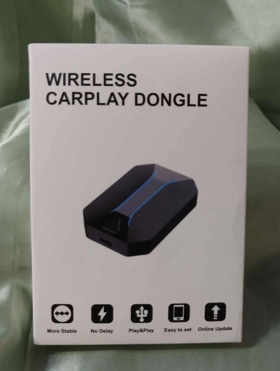 Wireless CarPlay Adapter for iPhone Convert Wired to Wireless Plug & Play Design