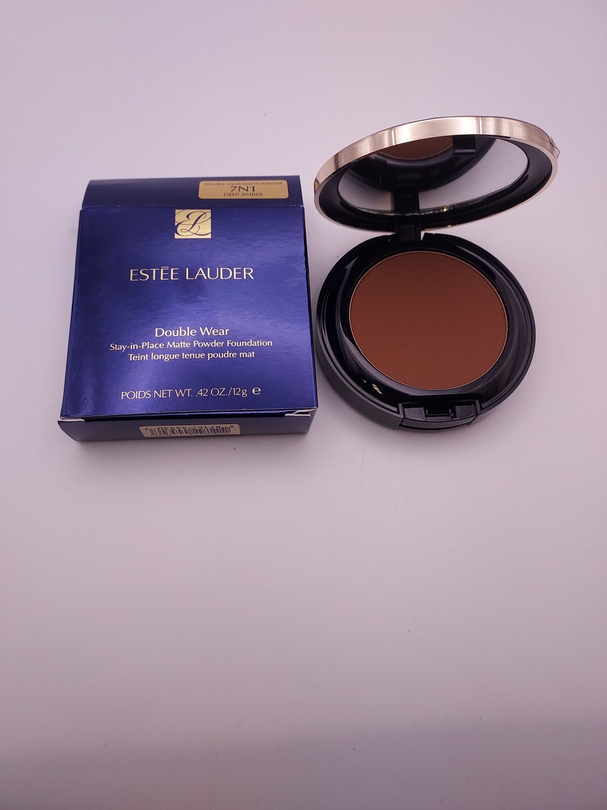 Estee Lauder Double Wear Stay In Place Matte Powder Foundation DEEP AMBER 7N1