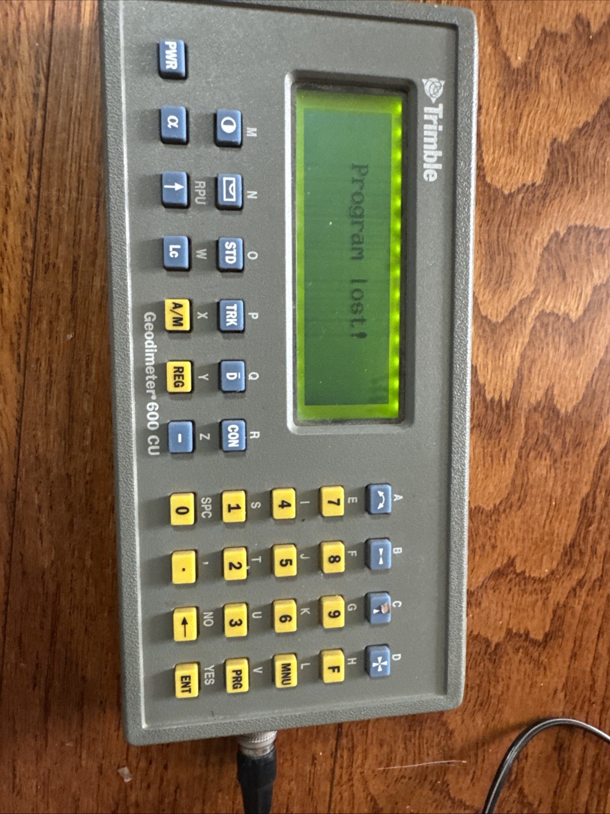 Trimble Geodimeter CU Controller Alpha 572242810 (program lost ! On the screen)