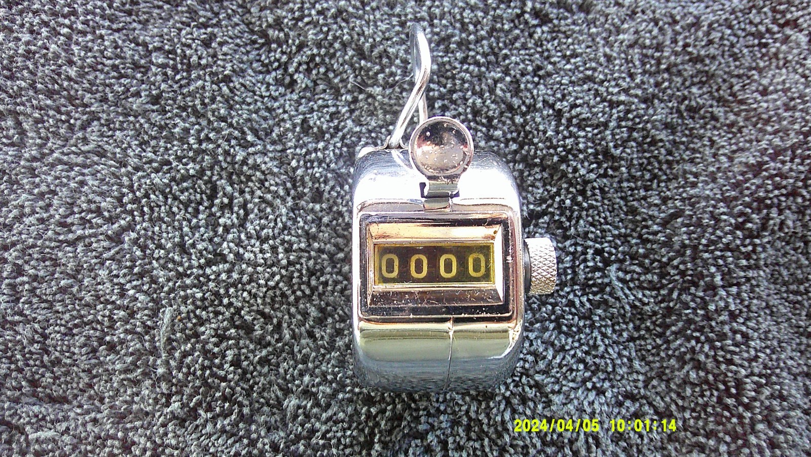 PLUS  Handy Tally Counter Stainless Steel Manual Counting 4 Digits Made in Japan