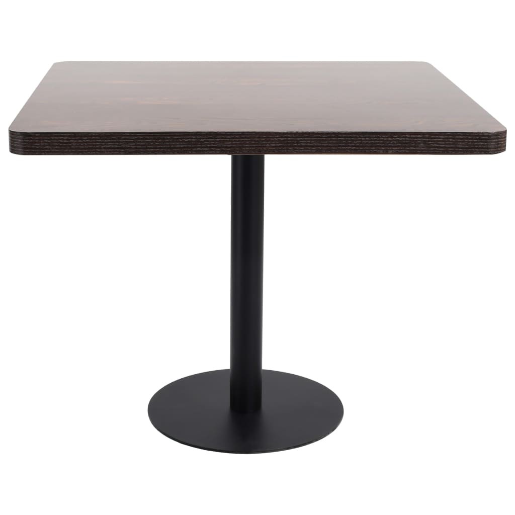 Bistro Table Coffee Desk Furniture Living Room Restaurant Dark Brown MDF vidaXL