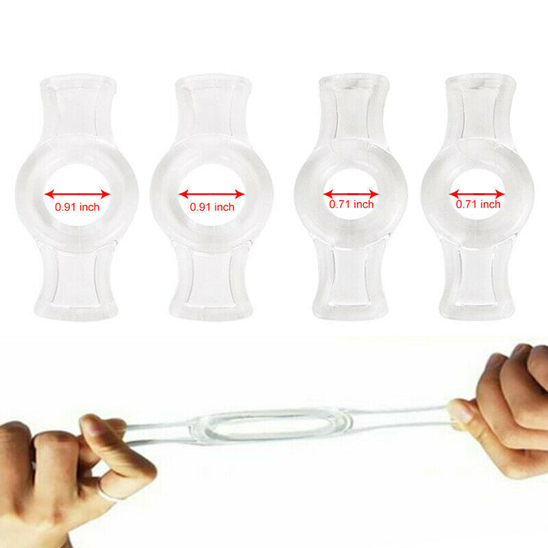 4 PCS Penis Cock Ring SEX Prolong Delay Sex Toys for Men Male Erection Enhancer