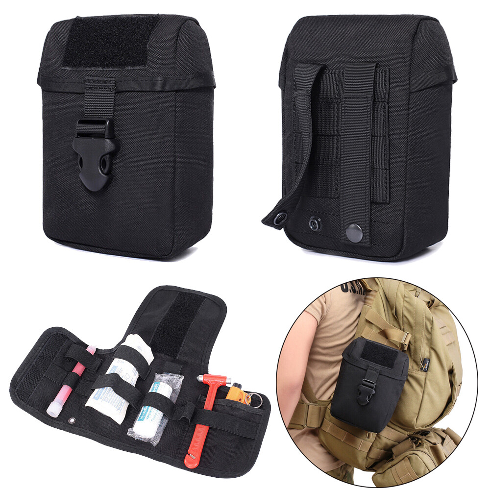 Tactical First Aid Kit Molle Outdoor Hiking Waist Belt Bag Medical Pouch Pack US