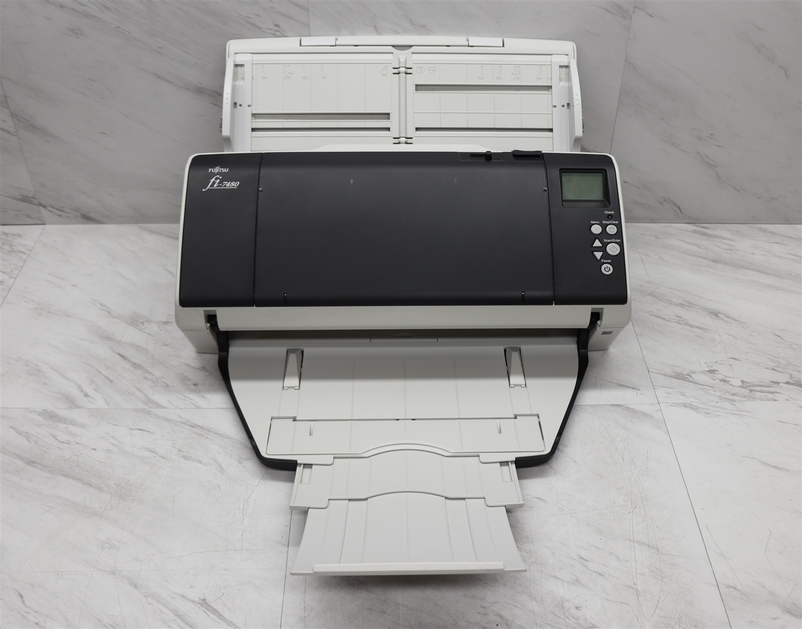 Fujitsu fi-7480 Document Scanner 600dpi Duplex ADF USB 3.0 Ethernet w/ Adapter