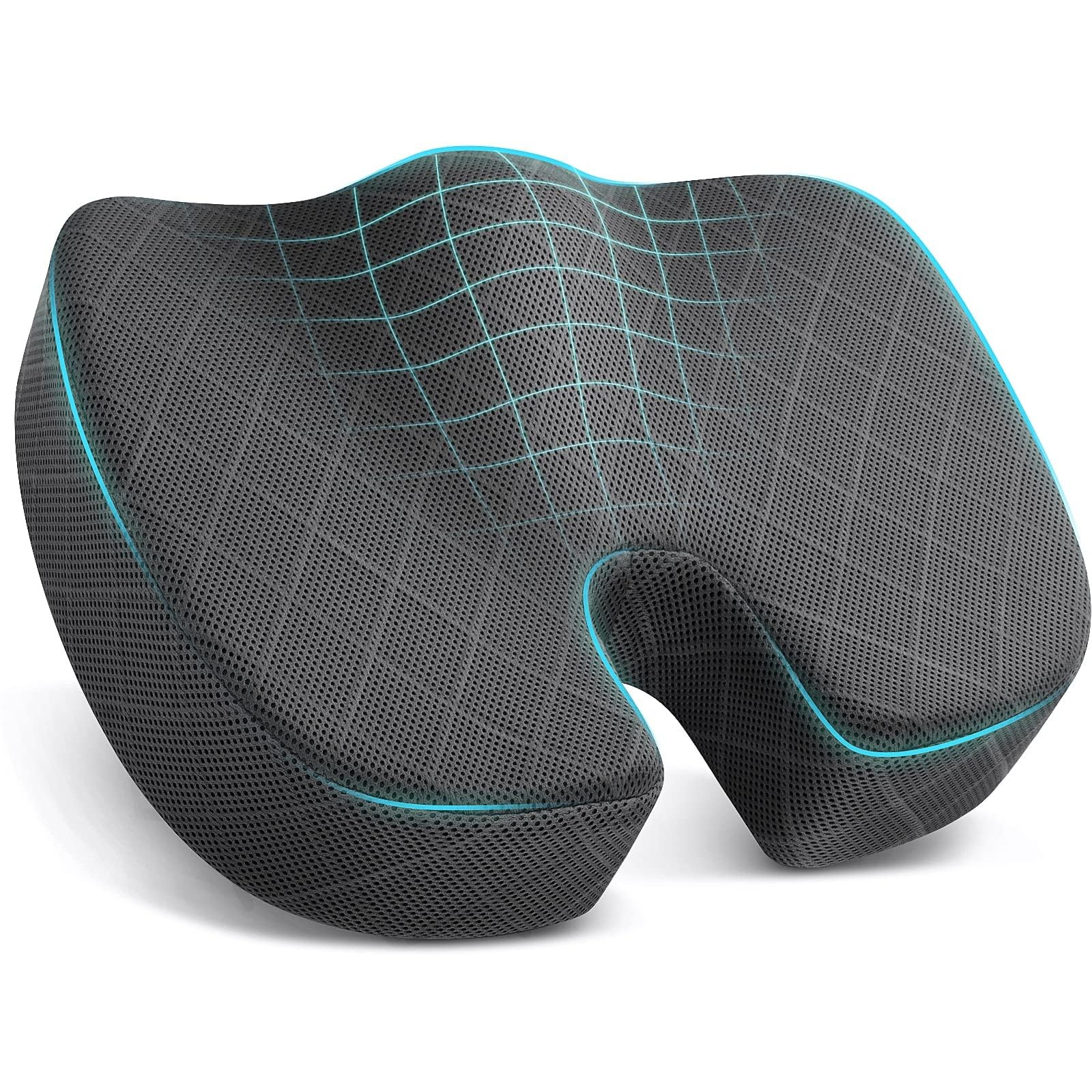 TushGuard Memory Foam Seat Cushion for Office Chair Relief
