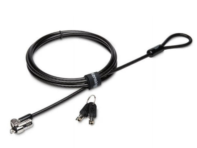 Kensington K67891US Laptop Computer Lock Pro Round Key T-Bar Lock, Black