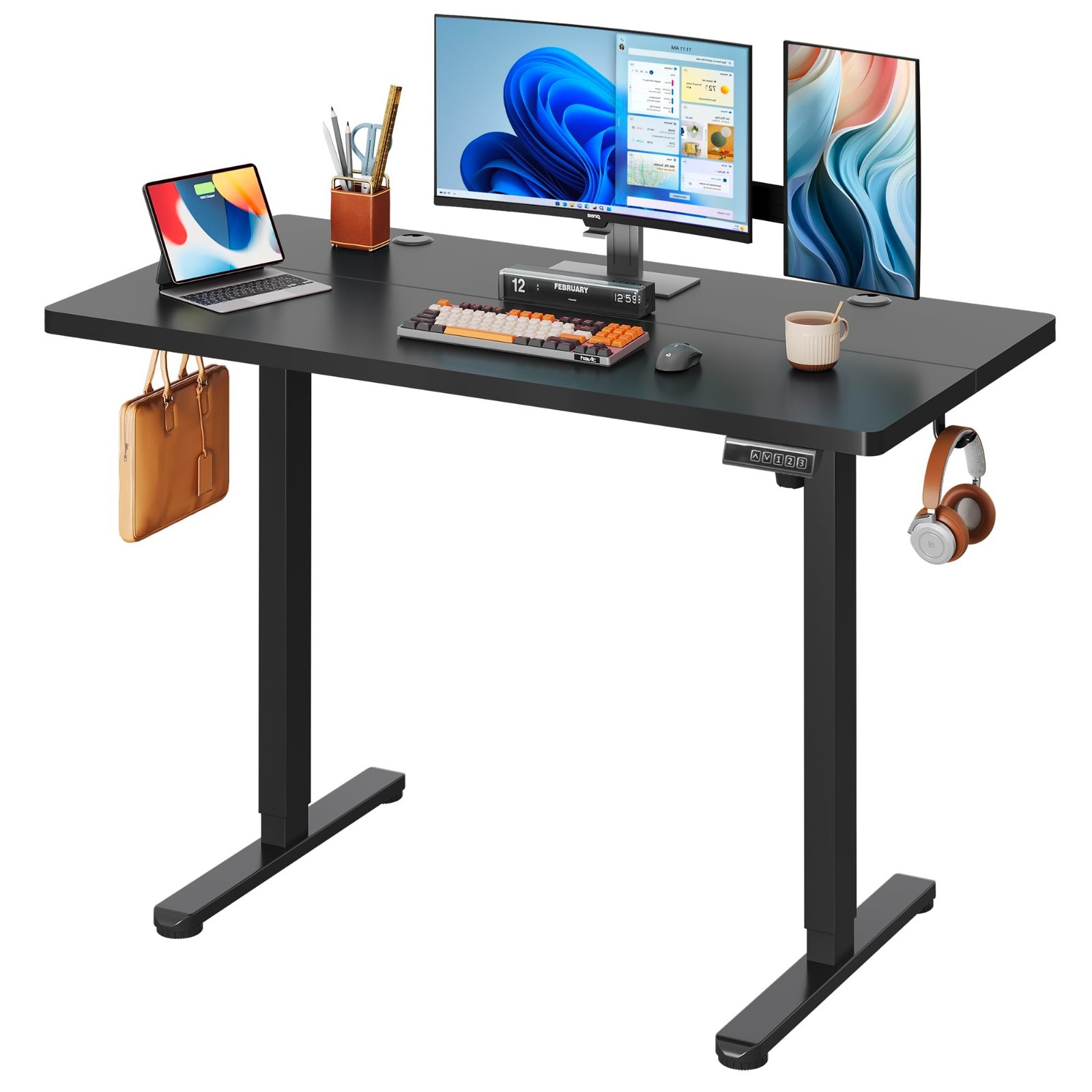 48 Inch Electric Standing Desk Adjustable Height Stand up Desk Computer Desk