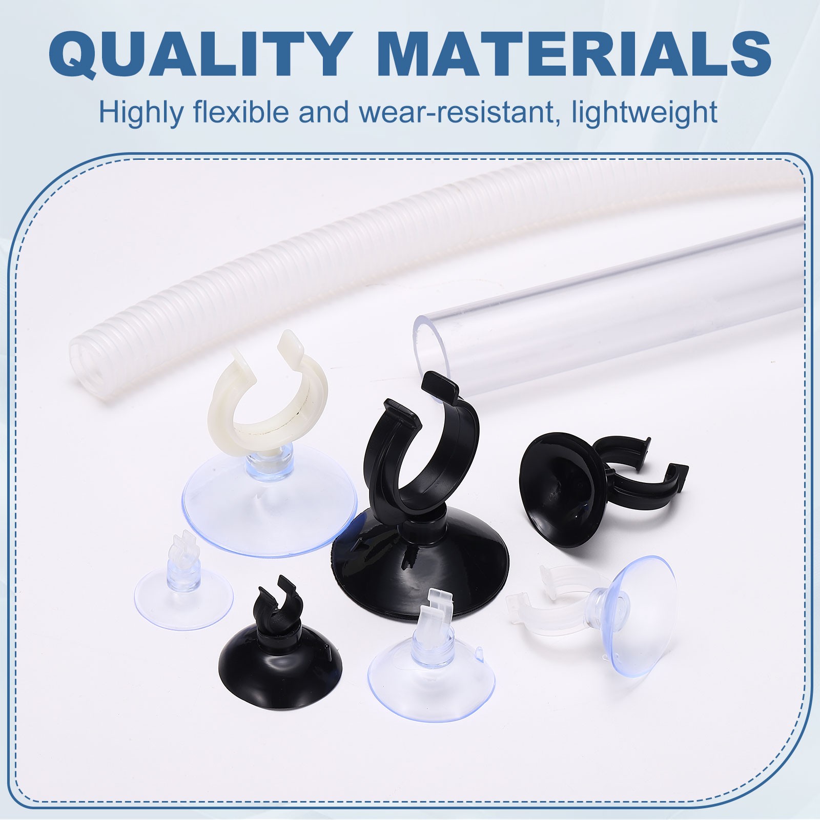 8Pcs Aquarium Suction Cups for 0.2" Fish Tank 5x30MM Clear]