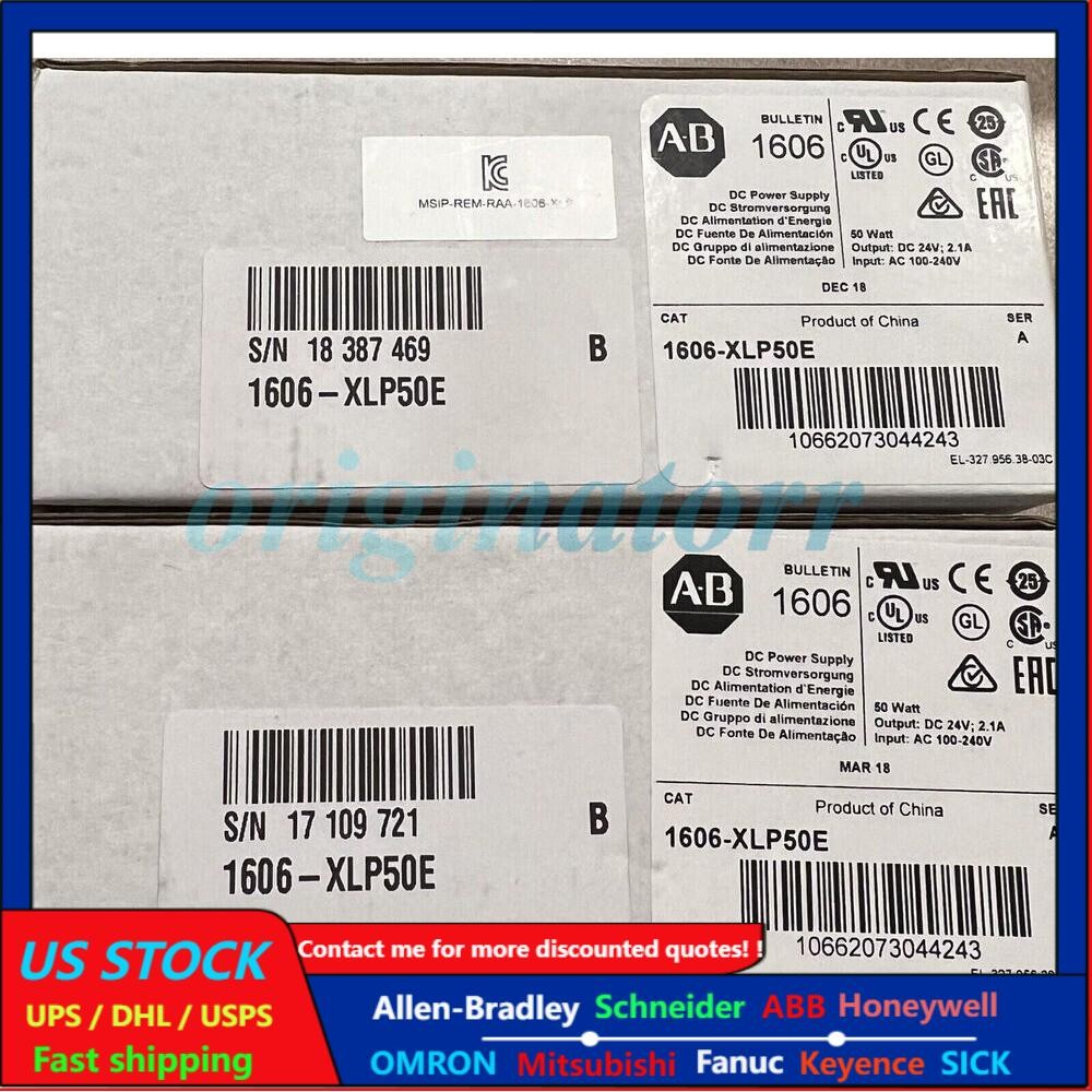 New In Box Allen-Bradley 1606-XLP50E POWER SUPPLY 1606XLP50E Fast Shipping