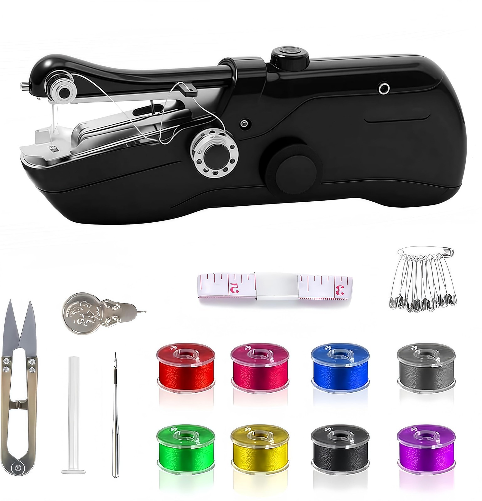 Handheld Sewing Machine, Mini Portable Electric Quick Sew Sewing Machine, Sew...