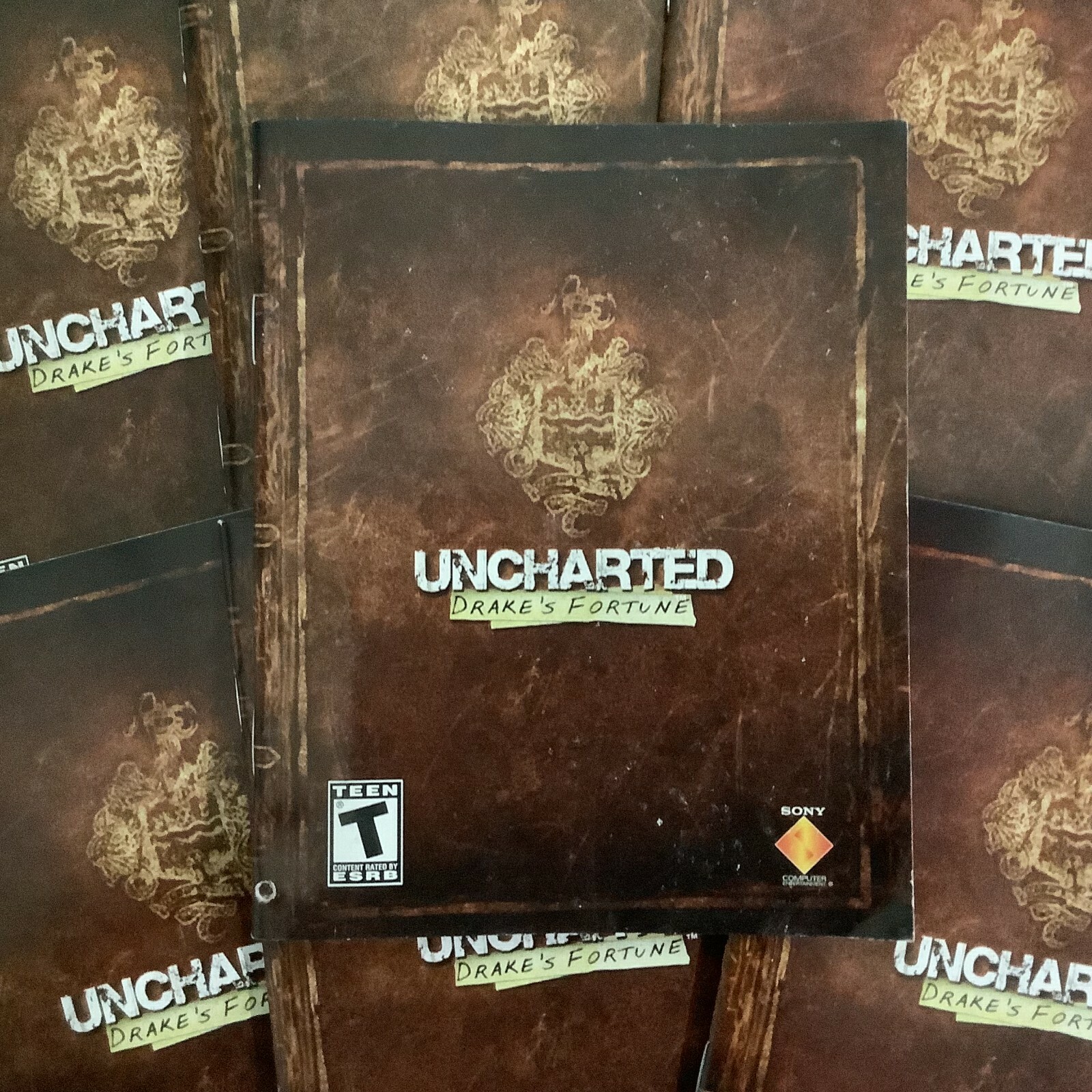Uncharted 1 Drakes Fortune Black Label PS3 PlayStation 3 Instruction Manual Only